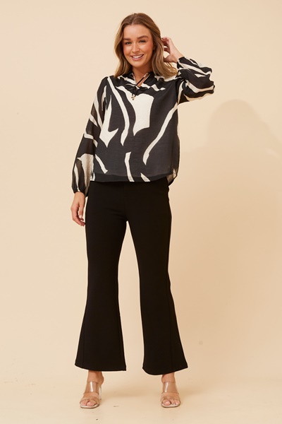 GALINKA ABSTRACT PRINT BLOUSE