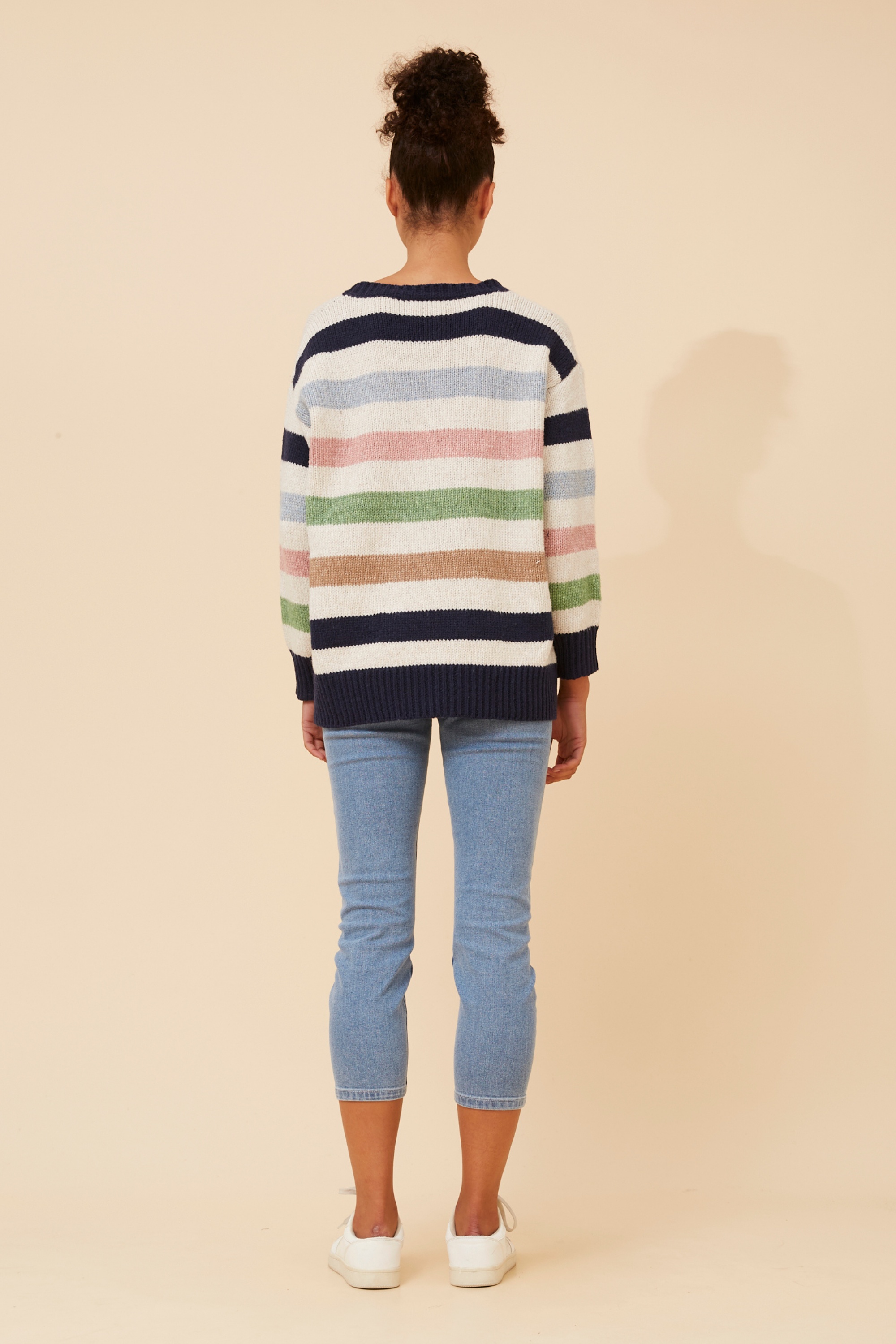GAVIN STRIPE KNIT PULLOVER