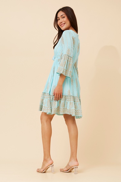 GEETA FOIL PRINT DRESS