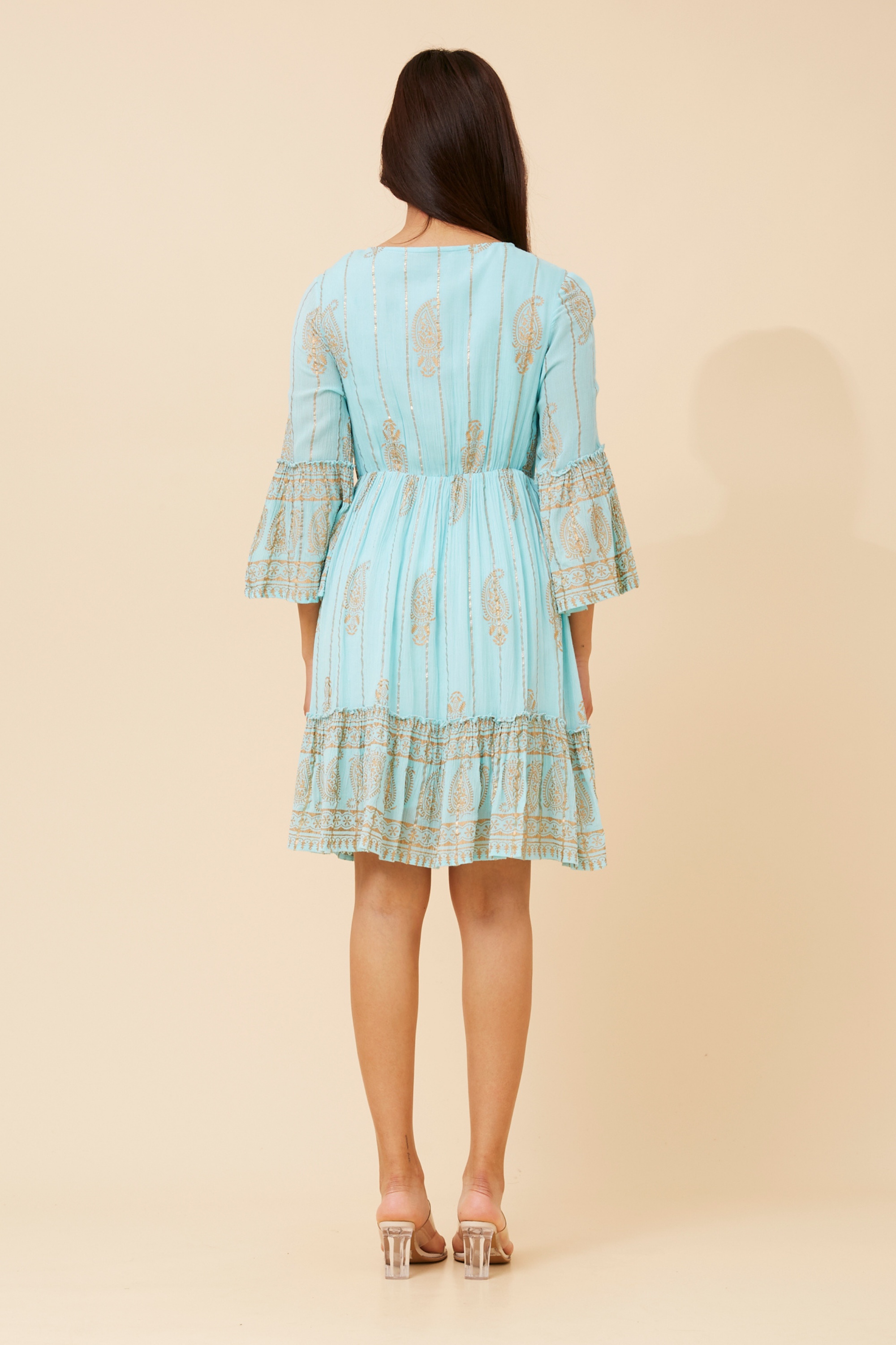 GEETA FOIL PRINT DRESS