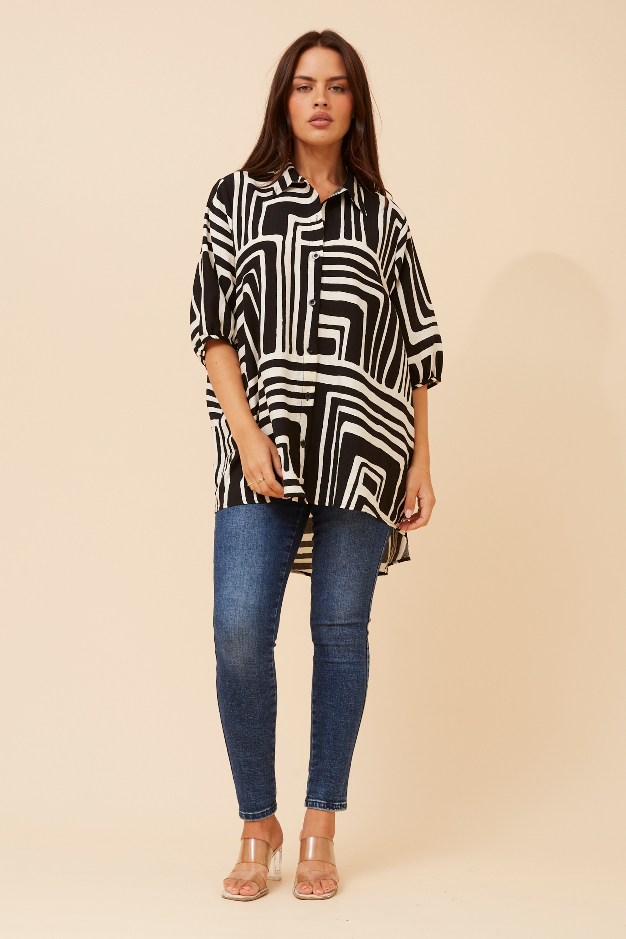 GEMELLE ABSTRACT PRINT SHIRT