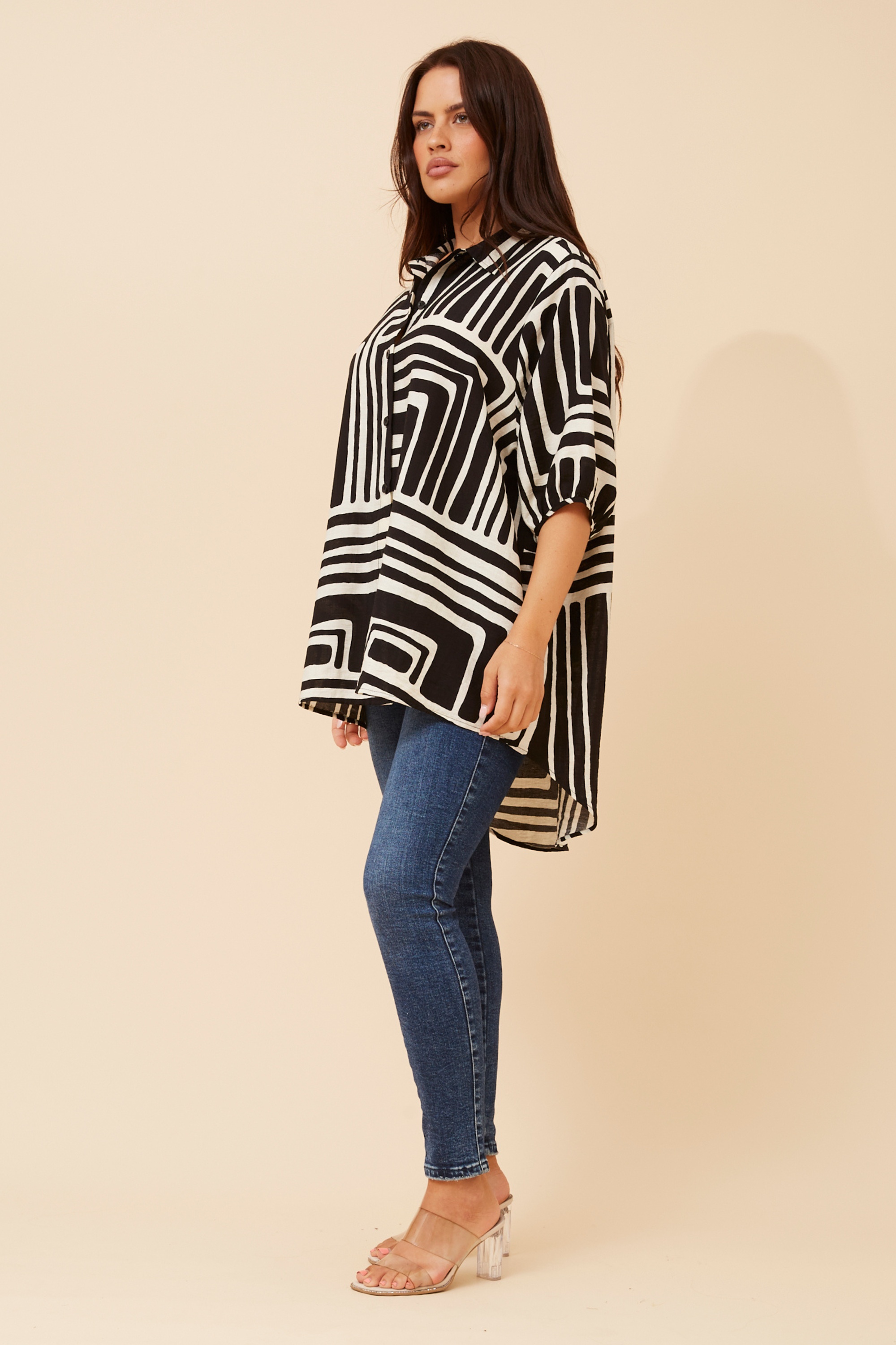 GEMELLE ABSTRACT PRINT SHIRT