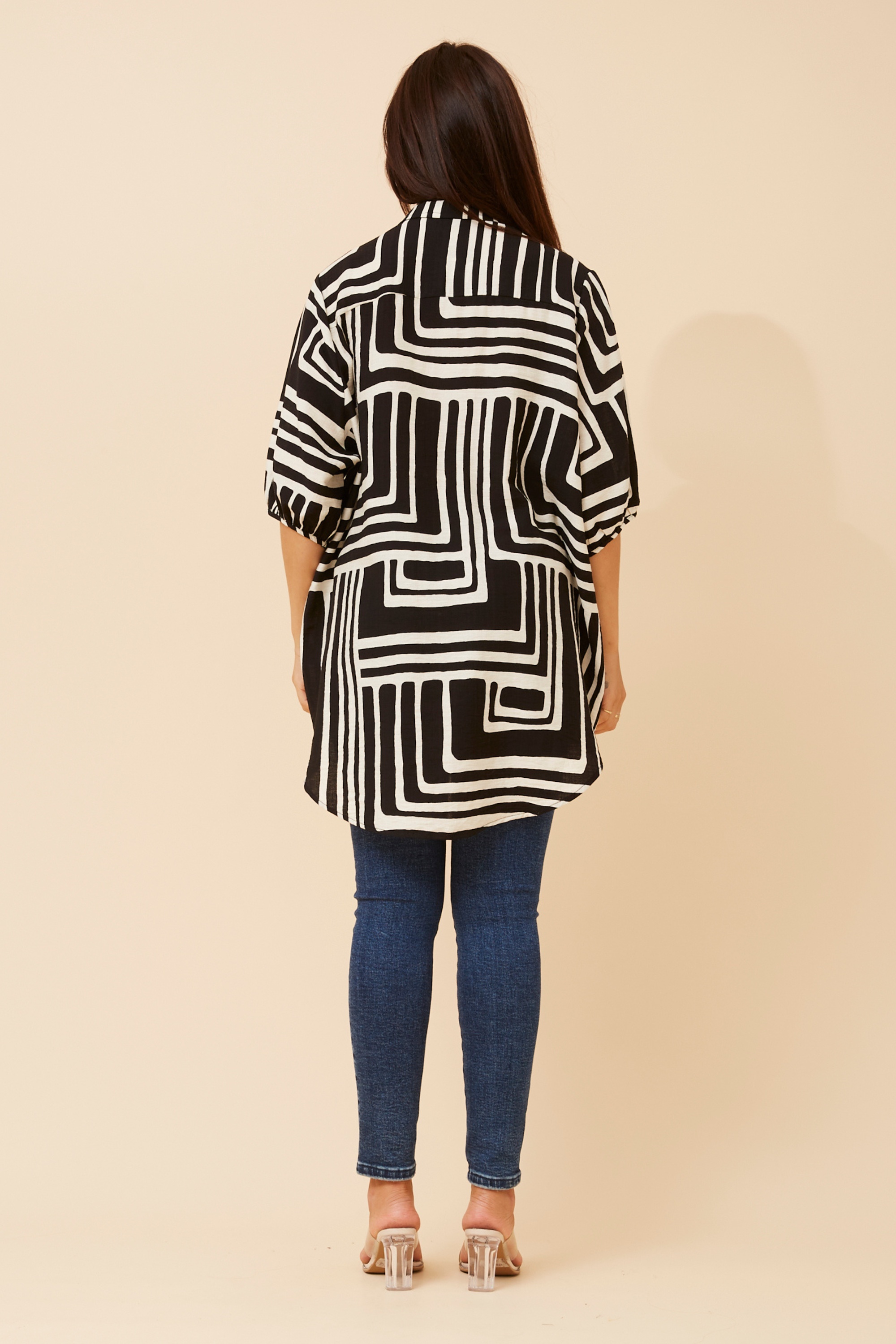 GEMELLE ABSTRACT PRINT SHIRT
