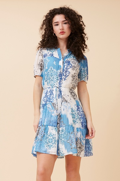 GEMICA ABSTRACT PRINT DRESS