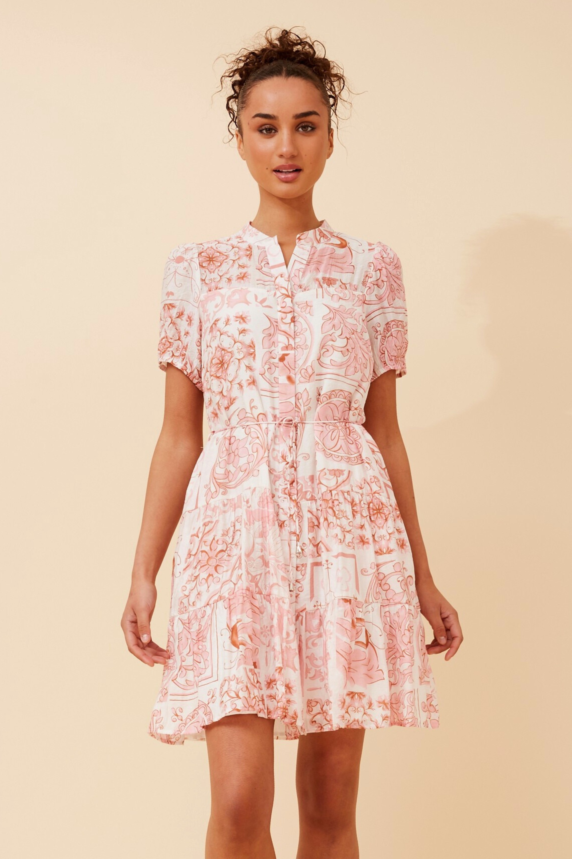 GEMICA TILE PRINT DRESS