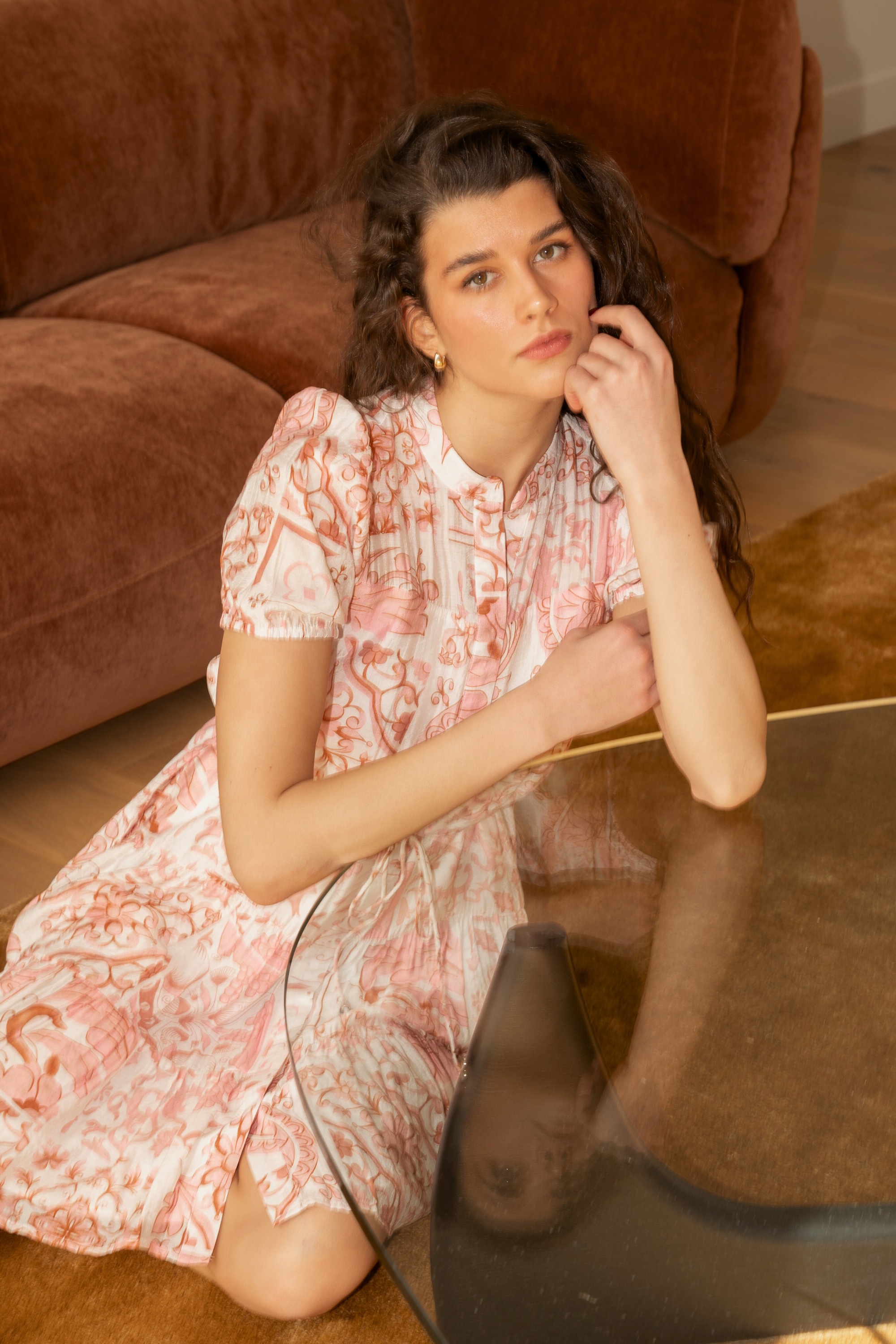 GEMICA TILE PRINT DRESS