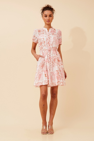 GEMICA TILE PRINT DRESS