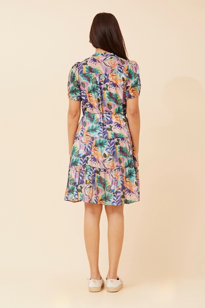 GEMICA TROPICAL PRINT SHIRT DRESS