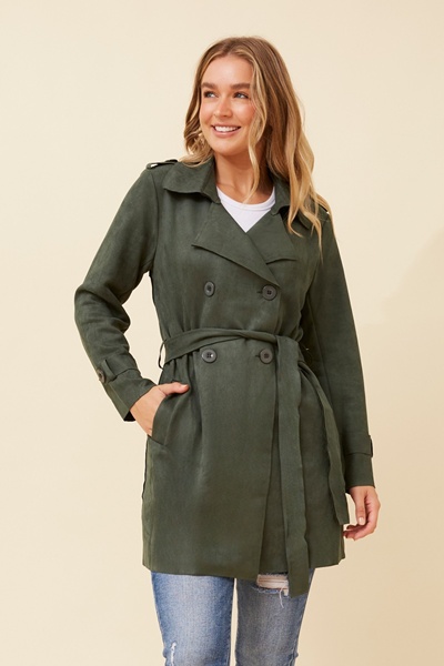 GENESIS FAUX SUEDE COAT