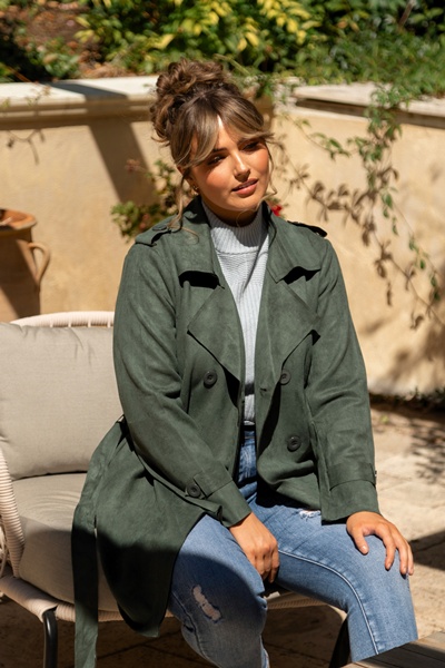 GENESIS FAUX SUEDE COAT