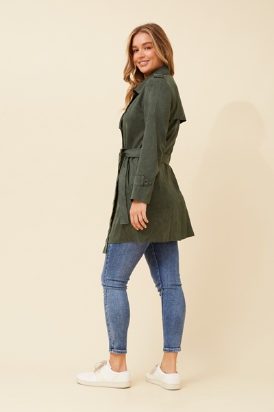 GENESIS FAUX SUEDE COAT