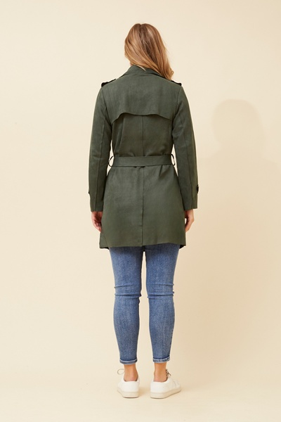 GENESIS FAUX SUEDE COAT
