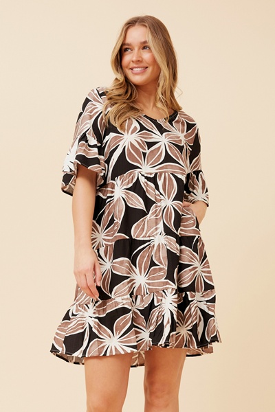 GENETTE FLORAL PRINT DRESS