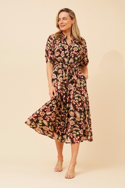 GENEVA FLORAL MIDI DRESS