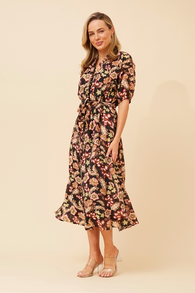 GENEVA FLORAL MIDI DRESS