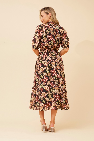 GENEVA FLORAL MIDI DRESS