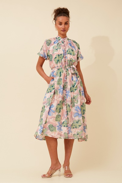 GENEVA FLORAL SHIRT DRESS