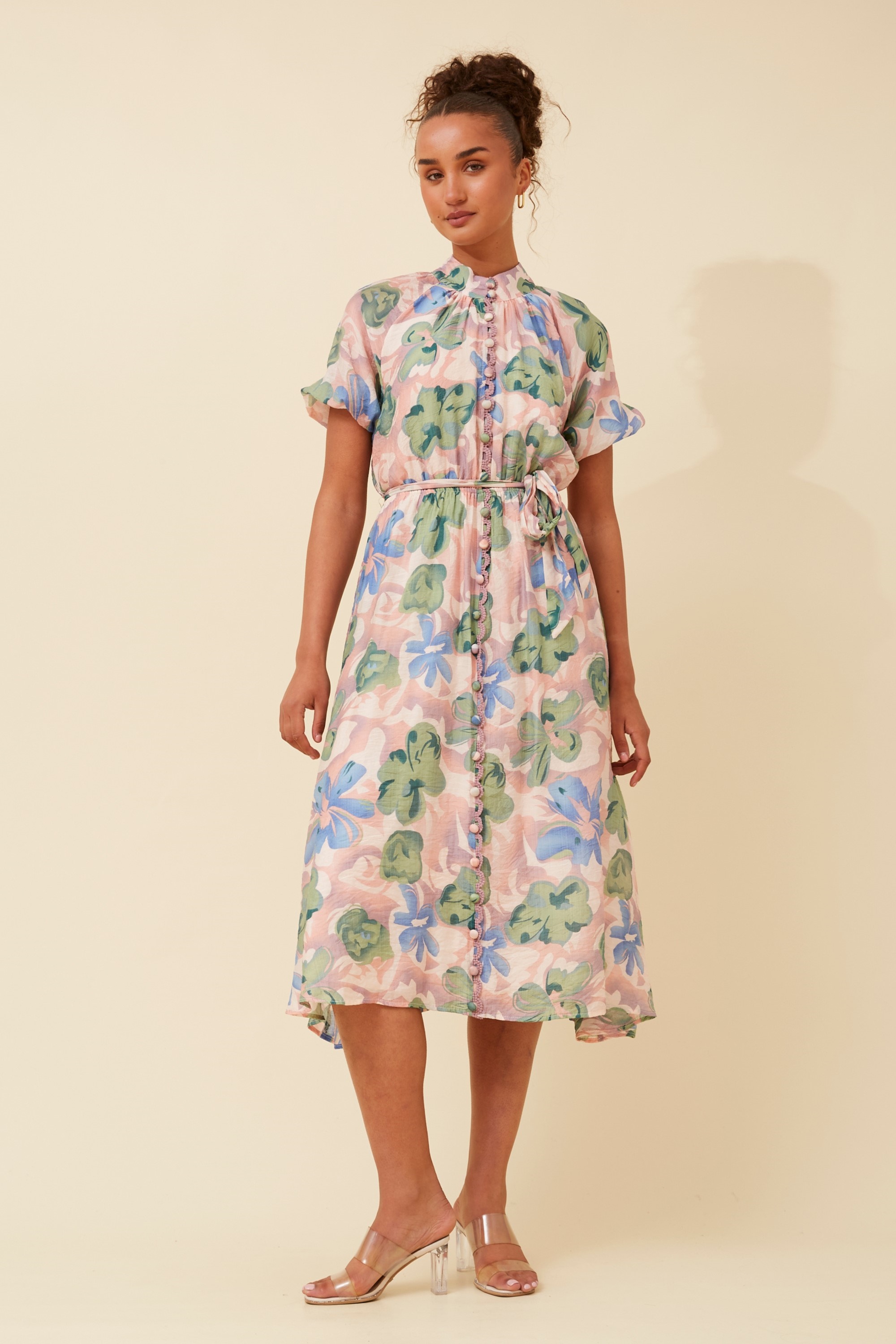 GENEVA FLORAL SHIRT DRESS