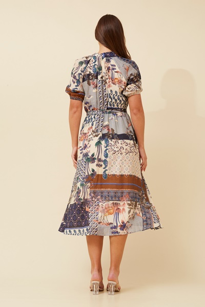 GENEVA PATCHWORK SHIRT DRESS