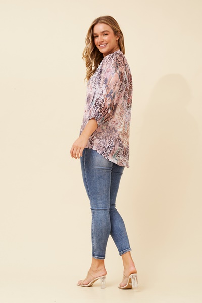 GENIE ARABESQUE PRINT TOP