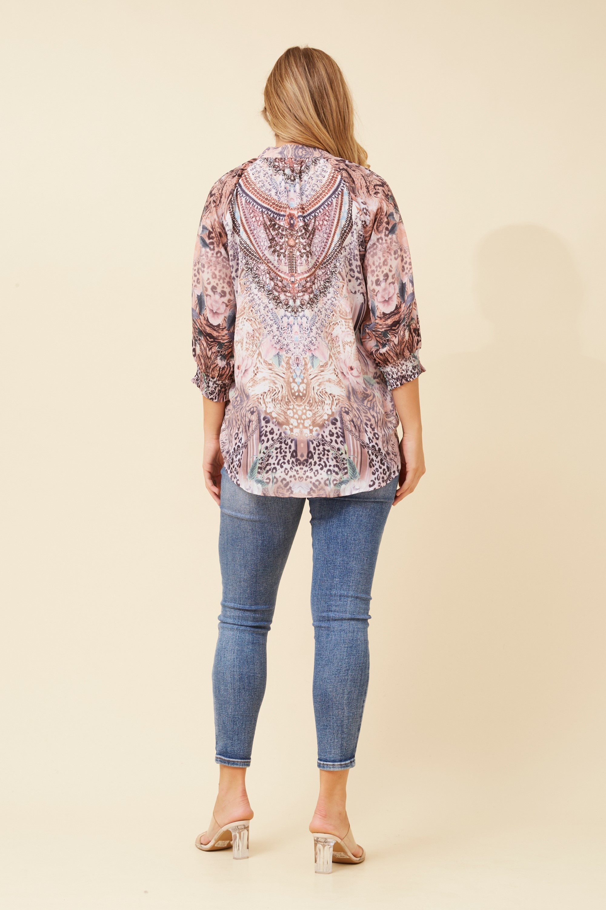 GENIE ARABESQUE PRINT TOP