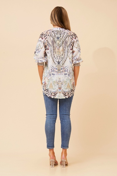 GENIE ARABESQUE PRINT TOP