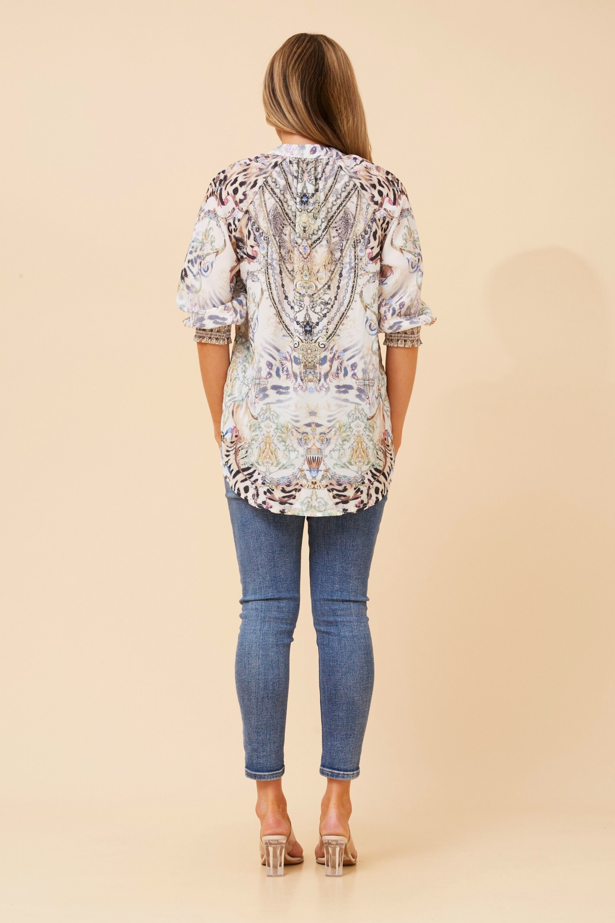 GENIE ARABESQUE PRINT TOP