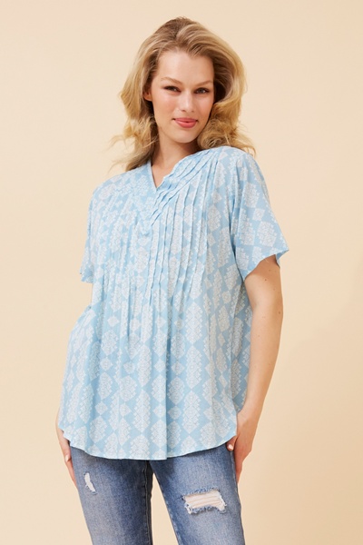 GEORGIANA PLEATED TOP