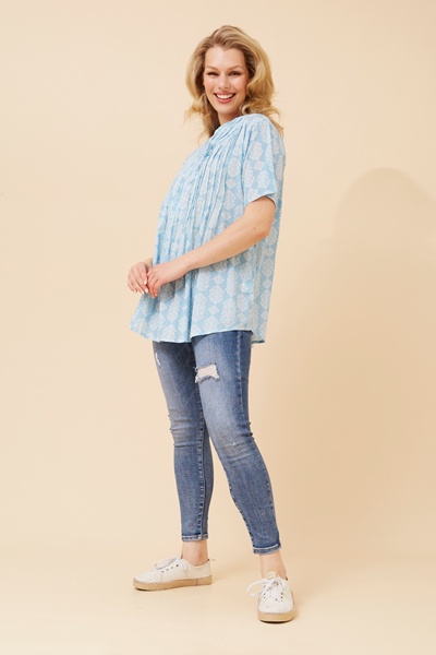 GEORGIANA PLEATED TOP