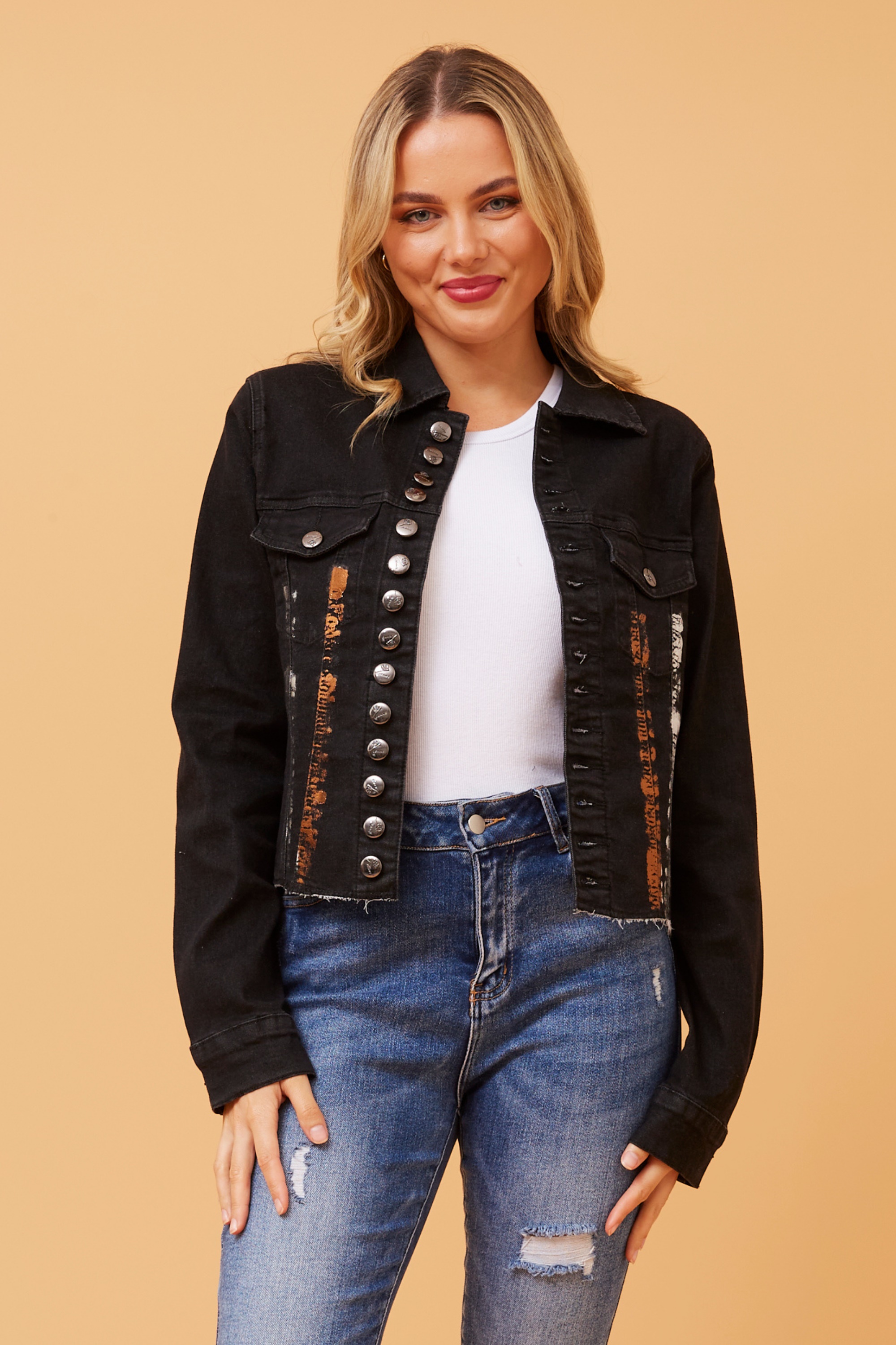 Amazon.com: Grape Print Women's Oversized Denim Jacket - Best Graphic  Ladies Denim Jacket - Cool Graphic Denim Jacket - Dark Washed, S :  Clothing, Shoes & Jewelry