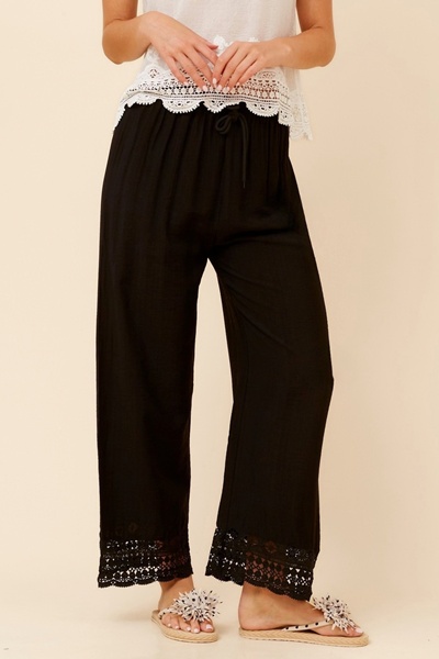 GIANETTA LACE WIDE LEG PANTS