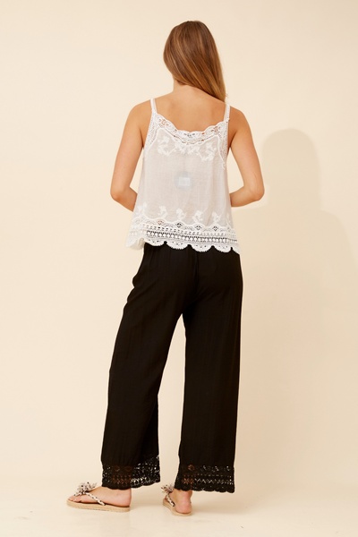 GIANETTA LACE WIDE LEG PANTS