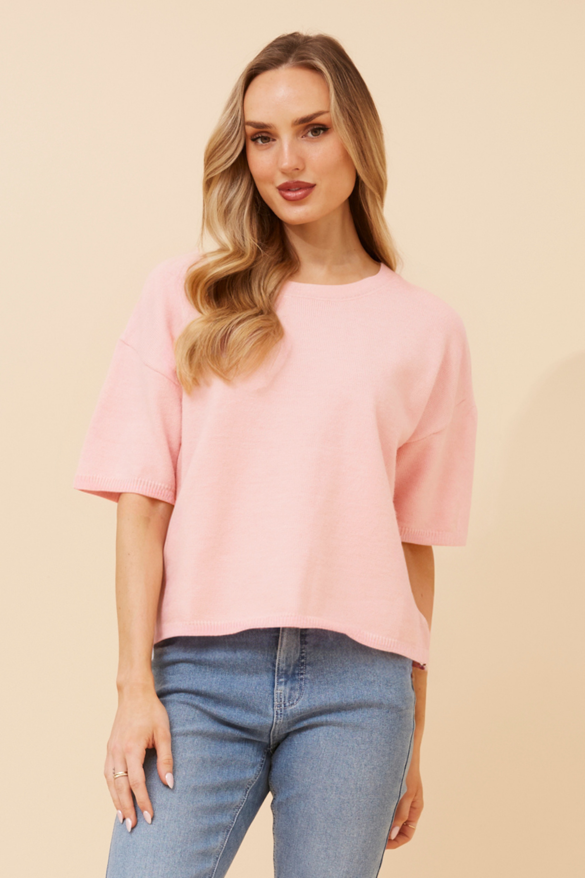 GILBERT SOLID KNIT PULLOVER