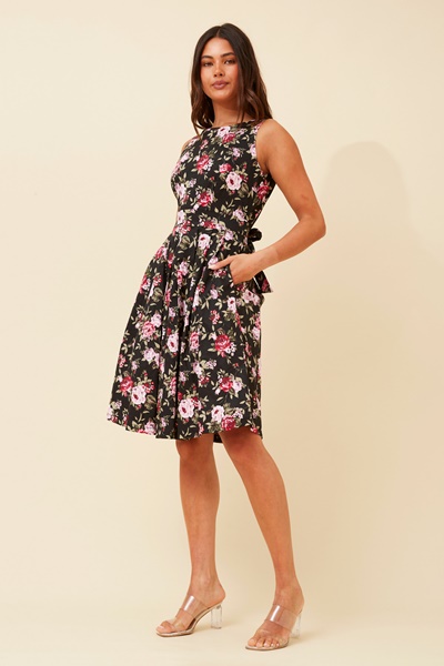 GINGER FLORAL SHORT DRESS