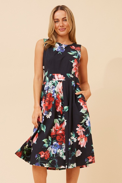 GINGER FLORAL SHORT DRESS