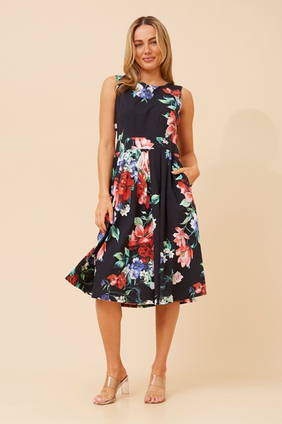 GINGER FLORAL SHORT DRESS