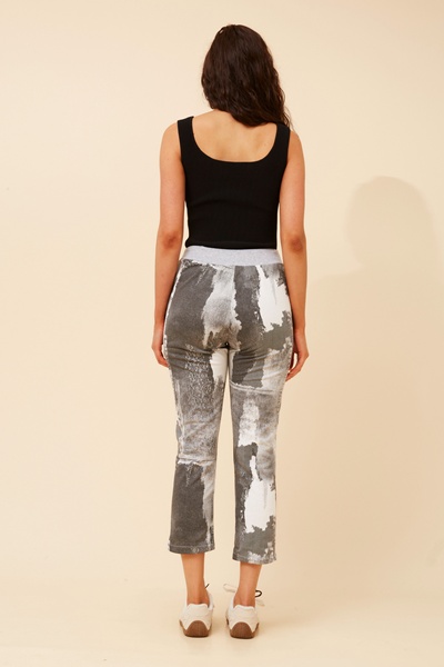GINNA ABSTRACT PRINT JOGGER PANTS