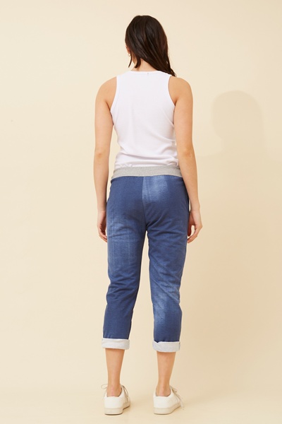 GINNA DENIM JOGGER PANTS