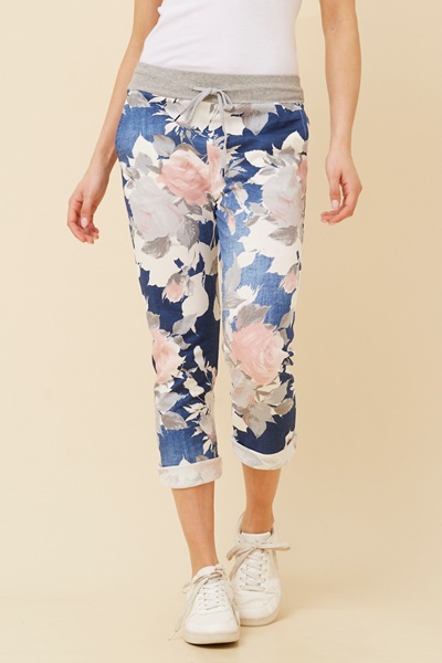 GINNA FLORAL JOGGER PANTS