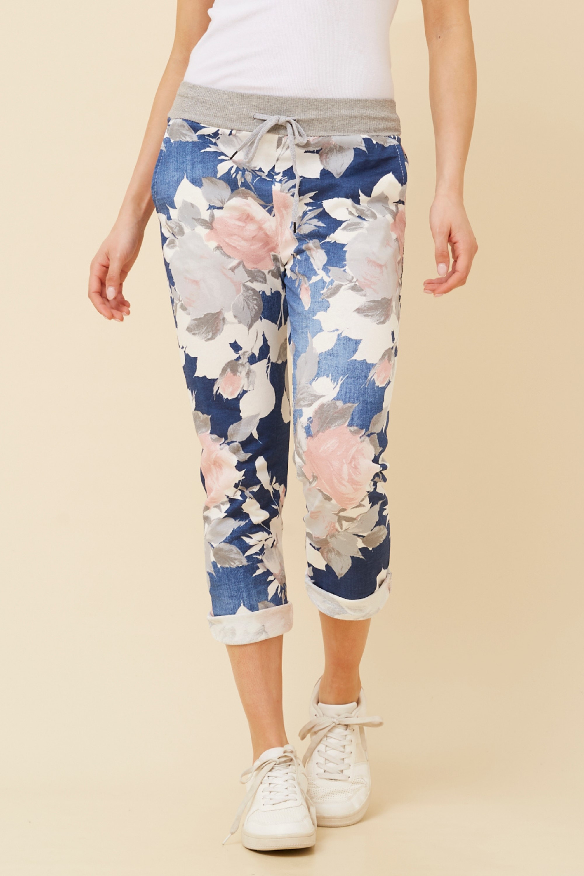 GINNA FLORAL JOGGER PANTS