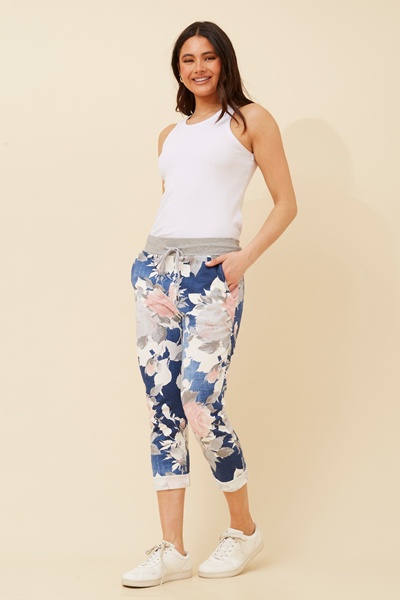 GINNA FLORAL JOGGER PANTS
