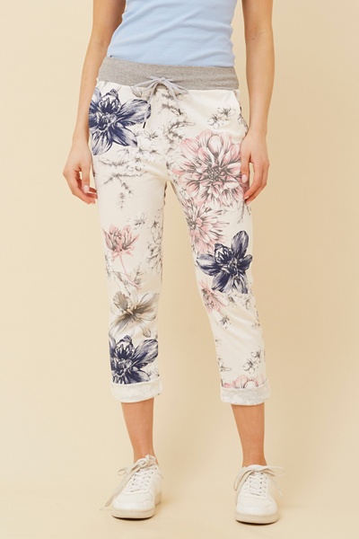 GINNA FLORAL JOGGER PANTS