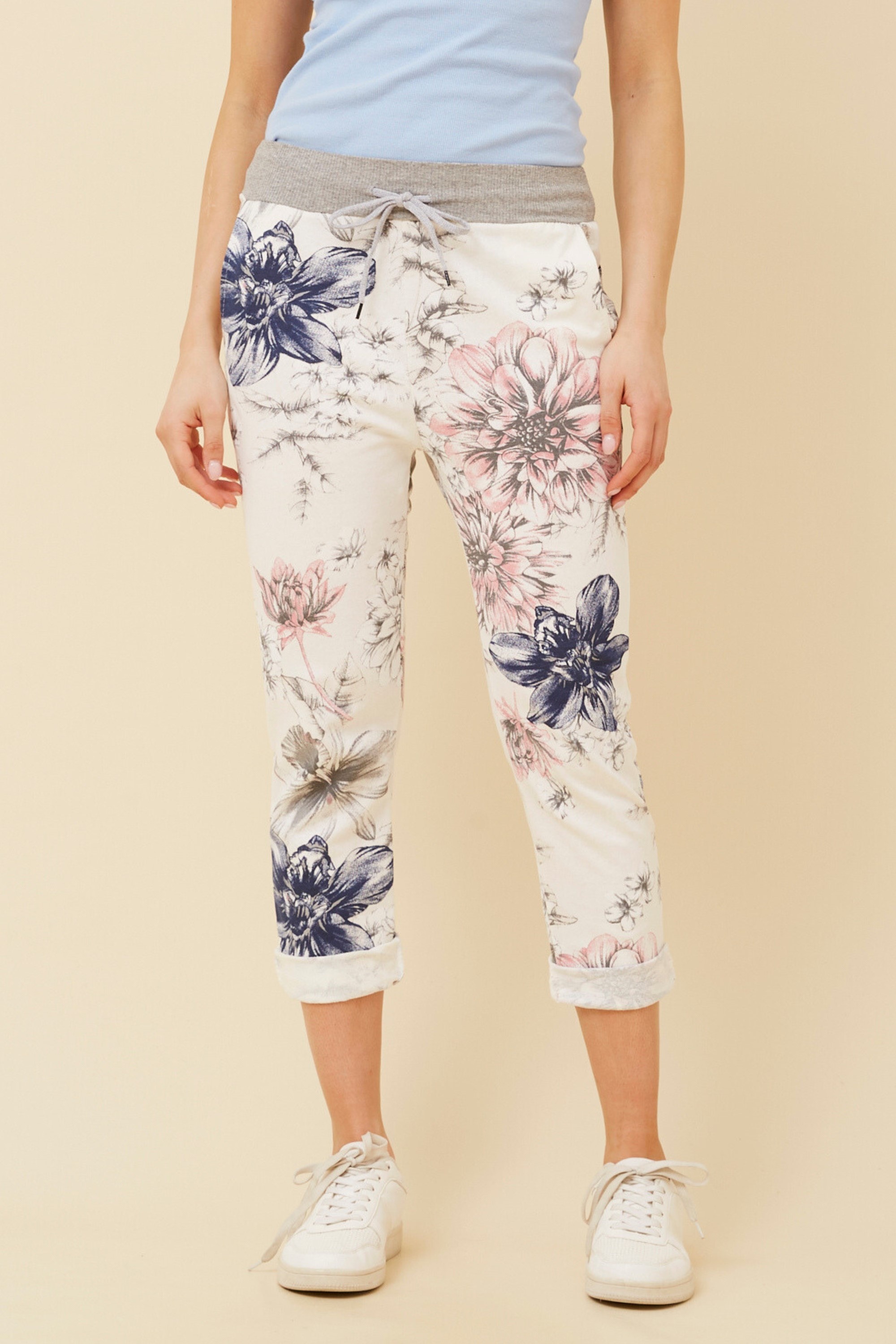 GINNA FLORAL JOGGER PANTS