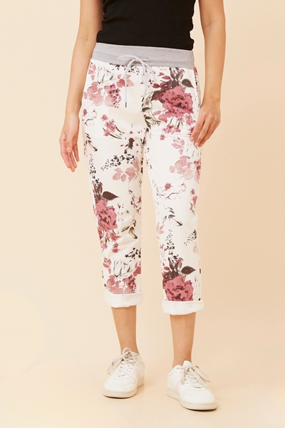 GINNA FLORAL JOGGER PANTS