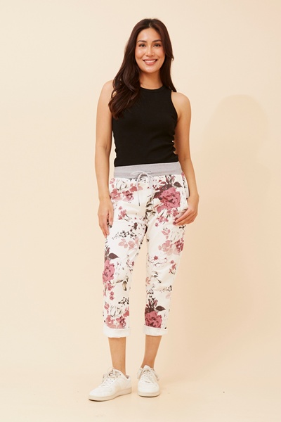 GINNA FLORAL JOGGER PANTS