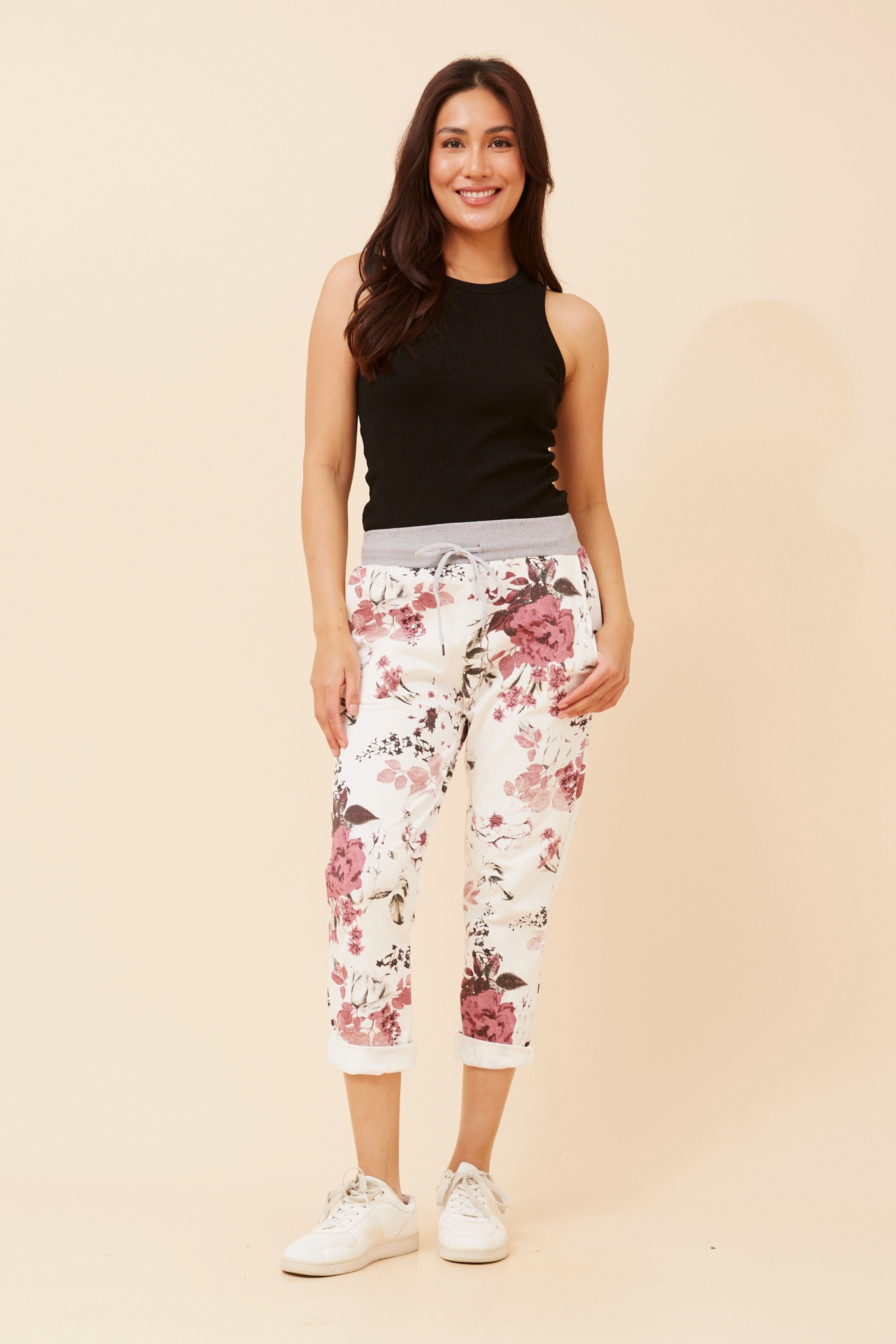 GINNA FLORAL JOGGER PANTS