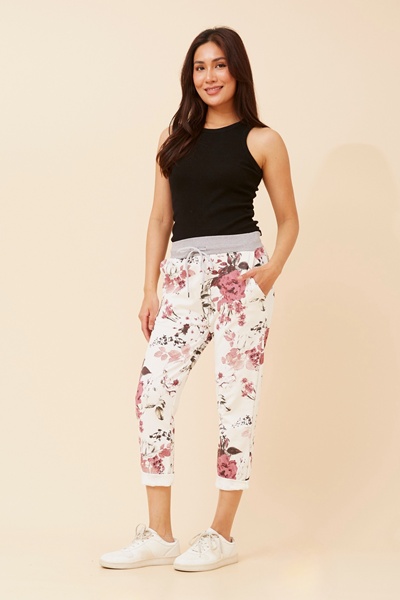 GINNA FLORAL JOGGER PANTS