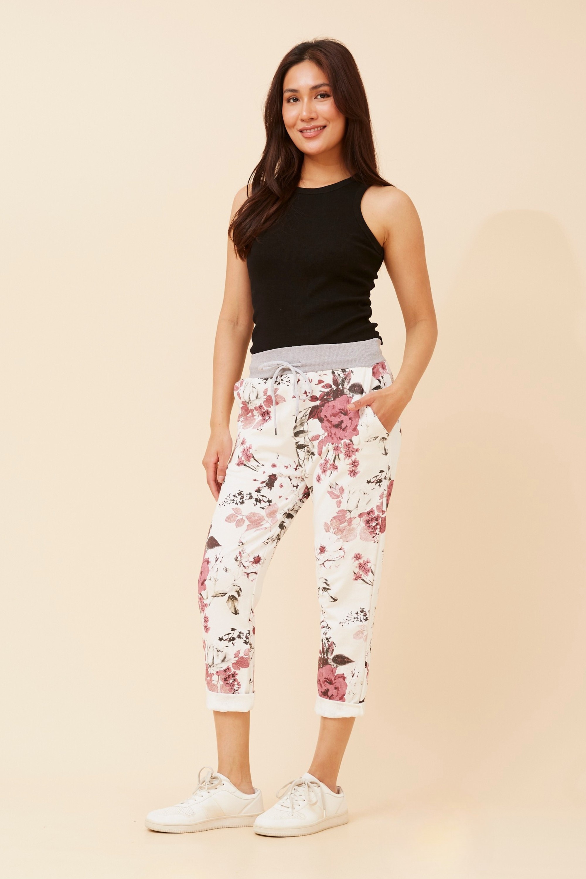 GINNA FLORAL JOGGER PANTS