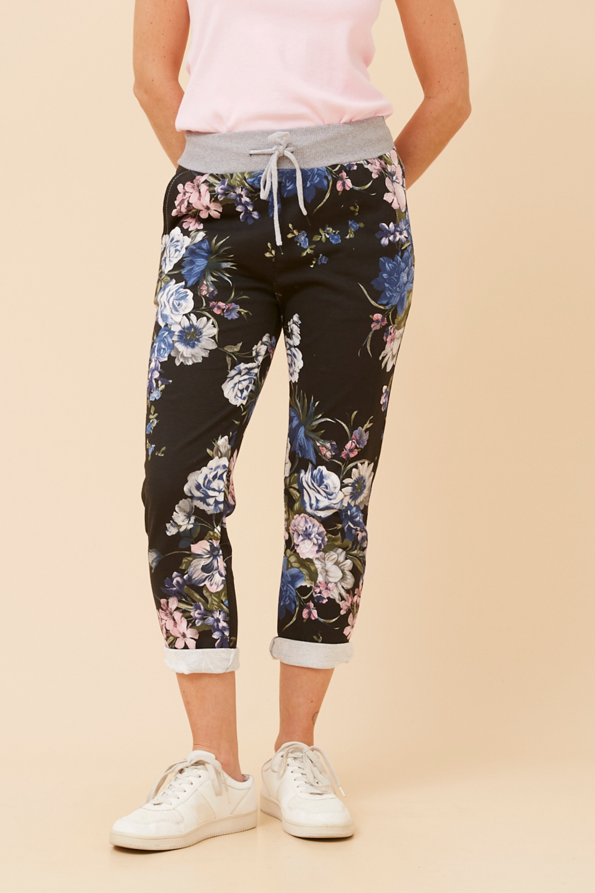 GINNA FLORAL JOGGER PANTS
