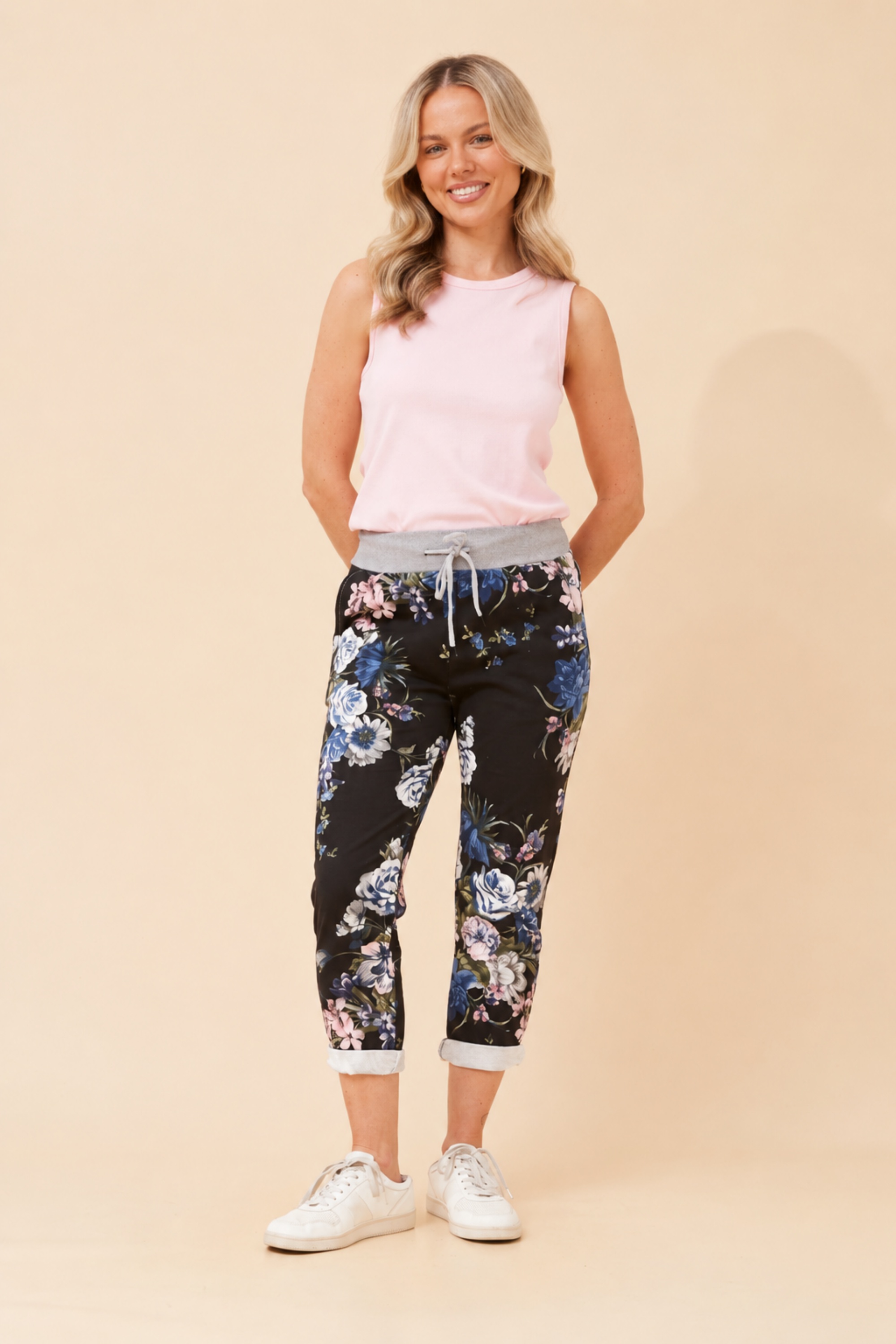 GINNA FLORAL JOGGER PANTS